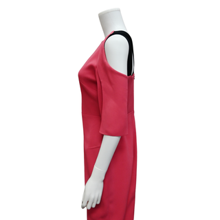 ROLAND MOURET | Keeling Pink Midi Sheath Dress