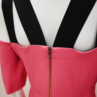 ROLAND MOURET | Keeling Pink Midi Sheath Dress