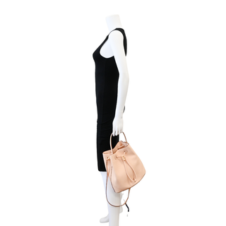 BURBERRY | Peach Pink Small TB Drawstring Bucket Bag