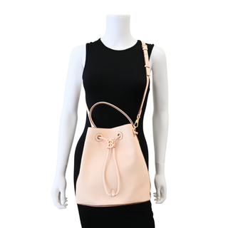 Peach Pink Small TB Drawstring Bucket Bag