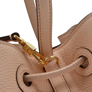 Peach Pink Small TB Drawstring Bucket Bag