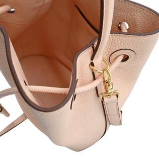 BURBERRY | Peach Pink Small TB Drawstring Bucket Bag