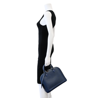 LOUIS VUITTON | Blue Epi Leather Alma PM Bag