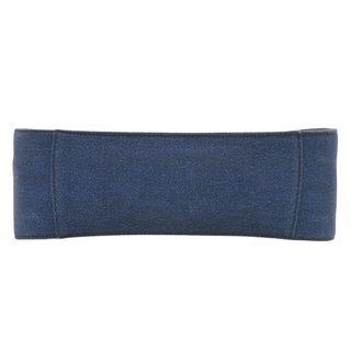 STELLA MCCARTNEY | Blue Metallic Logo Canvas Crossbody Bag