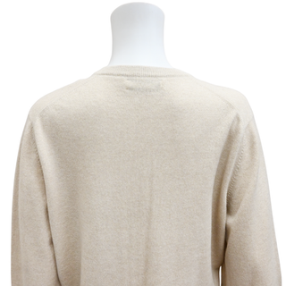BRUNELLO CUCINELLI | Beige Cashmere Knit Sweater