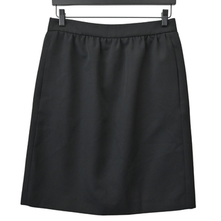 LOUIS VUITTON | Black Zip A-Line Skirt