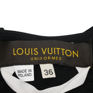 LOUIS VUITTON | Black Zip A-Line Skirt