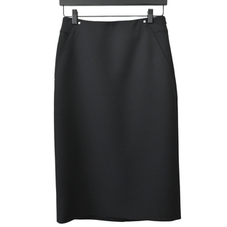 HERMES | Black Tailored Pencil Skirt