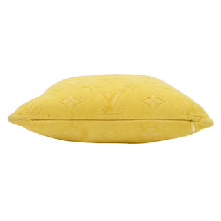 LVacation Yellow Monogram Beach Pillow