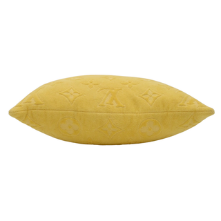 LVacation Yellow Monogram Beach Pillow
