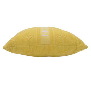 LVacation Yellow Monogram Beach Pillow