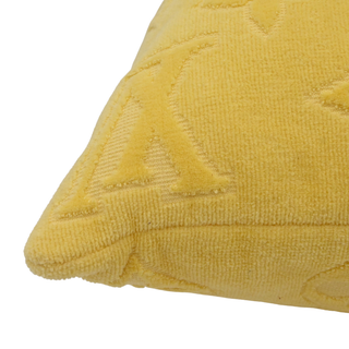 LVacation Yellow Monogram Beach Pillow
