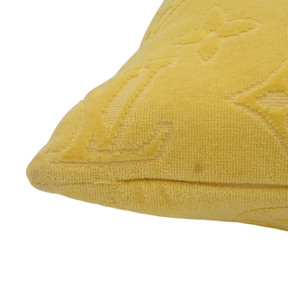 LVacation Yellow Monogram Beach Pillow