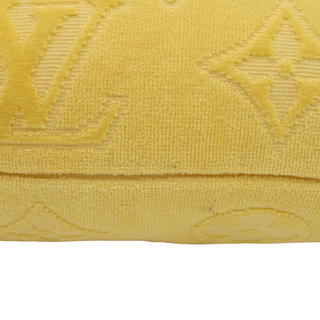 LVacation Yellow Monogram Beach Pillow