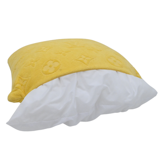 LVacation Yellow Monogram Beach Pillow
