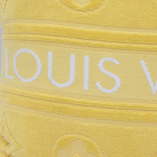 LVacation Yellow Monogram Beach Pillow