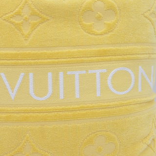 LVacation Yellow Monogram Beach Pillow