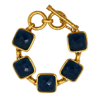 JULIE VOS | Catalina Dark Blue Stone Bracelet