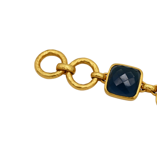 JULIE VOS | Catalina Dark Blue Stone Bracelet