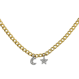 MEIRA T | Mini Moon & Star Necklace