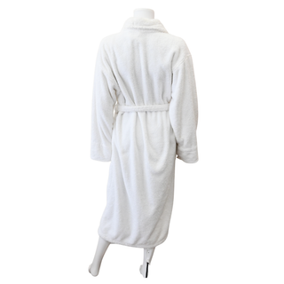 CHANEL | White CC Logo Plush Bath Robe