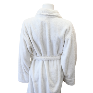 CHANEL | White CC Logo Plush Bath Robe