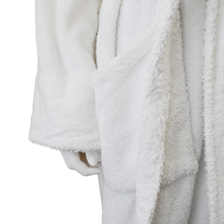 CHANEL | White CC Logo Plush Bath Robe