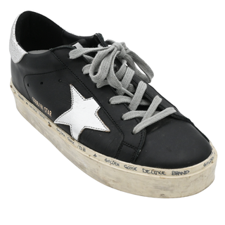 Hi Star Black Leather Platform Sneakers