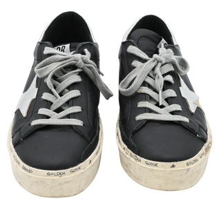 Hi Star Black Leather Platform Sneakers