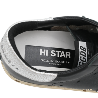 Hi Star Black Leather Platform Sneakers