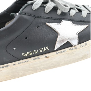 Hi Star Black Leather Platform Sneakers