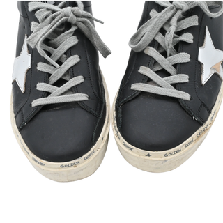 Hi Star Black Leather Platform Sneakers