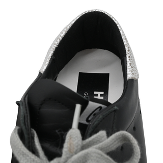 Hi Star Black Leather Platform Sneakers