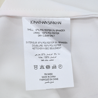 JONATHAN SIMKHAI | Elika Marble Print Satin Blouse