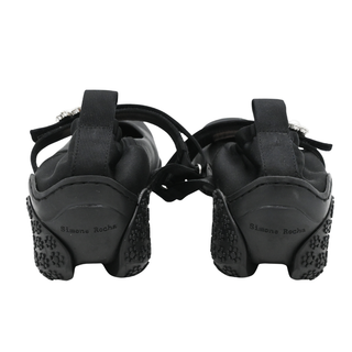 Ballet Runner Black Satin Mary Jane Heels