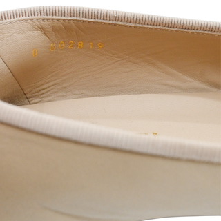Dark Beige Leather CC Ballet Flats