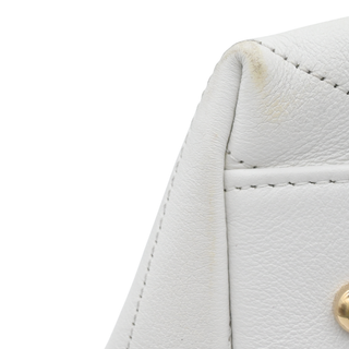 White Chevron Chic Shopping Tote Bag