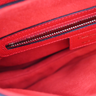Red Leather Saddle Bag