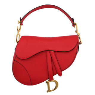 Red Leather Saddle Bag
