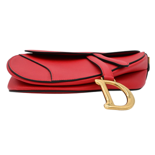 Red Leather Saddle Bag