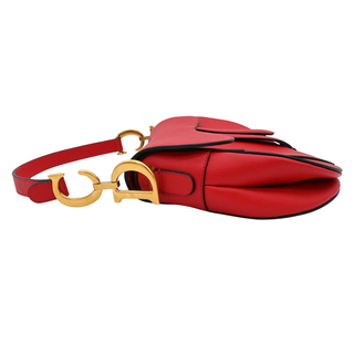 Red Leather Saddle Bag