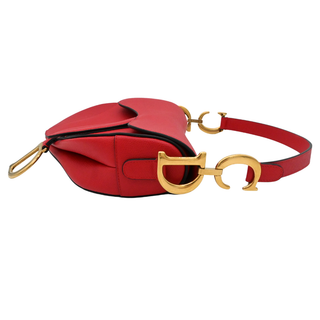 Red Leather Saddle Bag