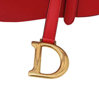 Red Leather Saddle Bag