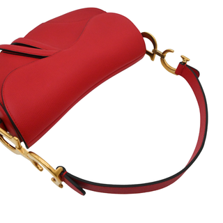 Red Leather Saddle Bag