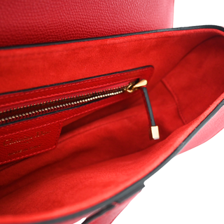 Red Leather Saddle Bag