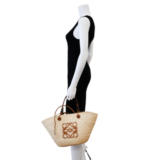 Anagram Iraca Palm Basket Bag