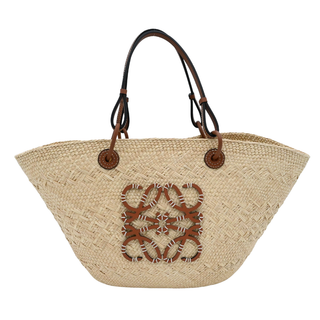 Anagram Iraca Palm Basket Bag