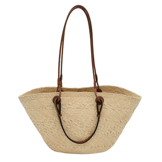 Anagram Iraca Palm Basket Bag