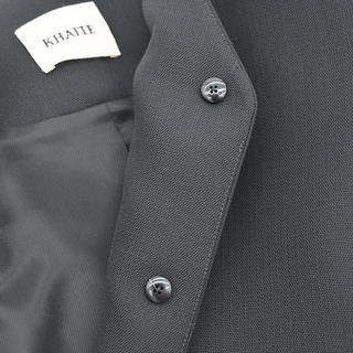 KHAITE | Nara Black Wool Peplum Jacket
