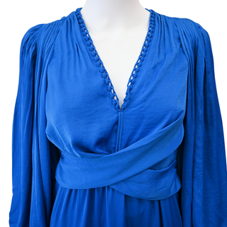KOBI HALPERIN | Vienna Tiered Satin Midi Dress
